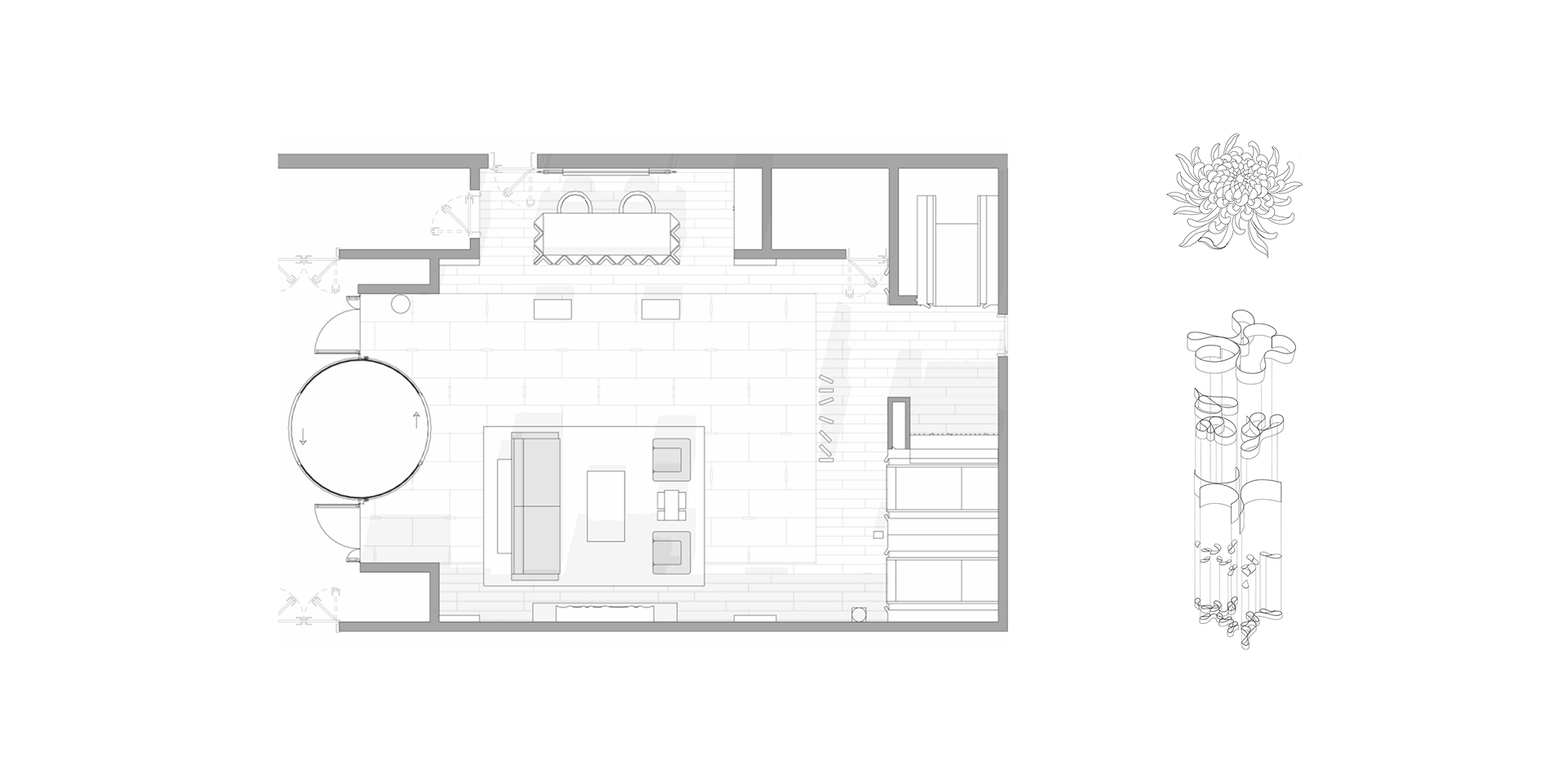 Апарт-отель «Родина»: дизайн-проект лобби — фото №4, проект от компании «Капитально»