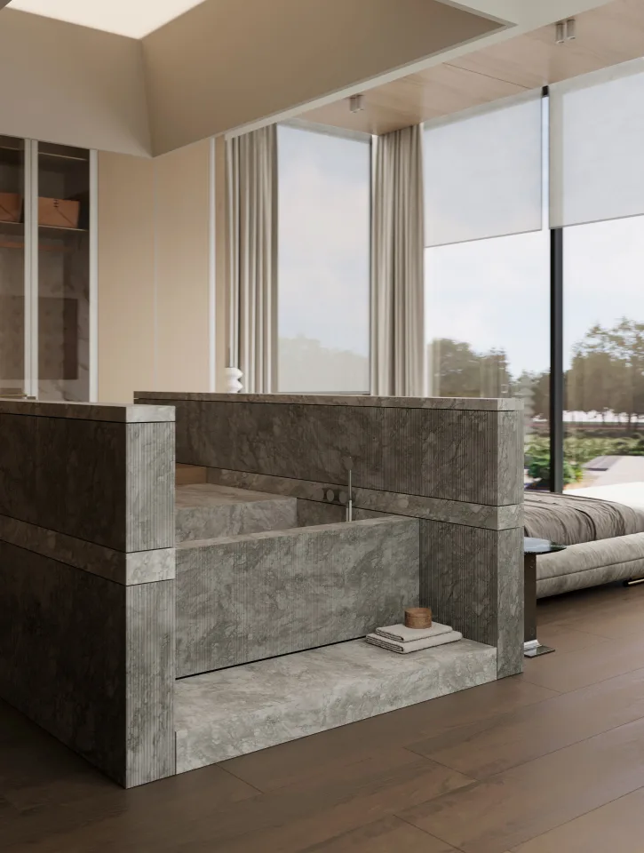 Villa Aura: интерьеры мастер-блока и SPA-зоны — фото №23, проект от компании «Капитально»