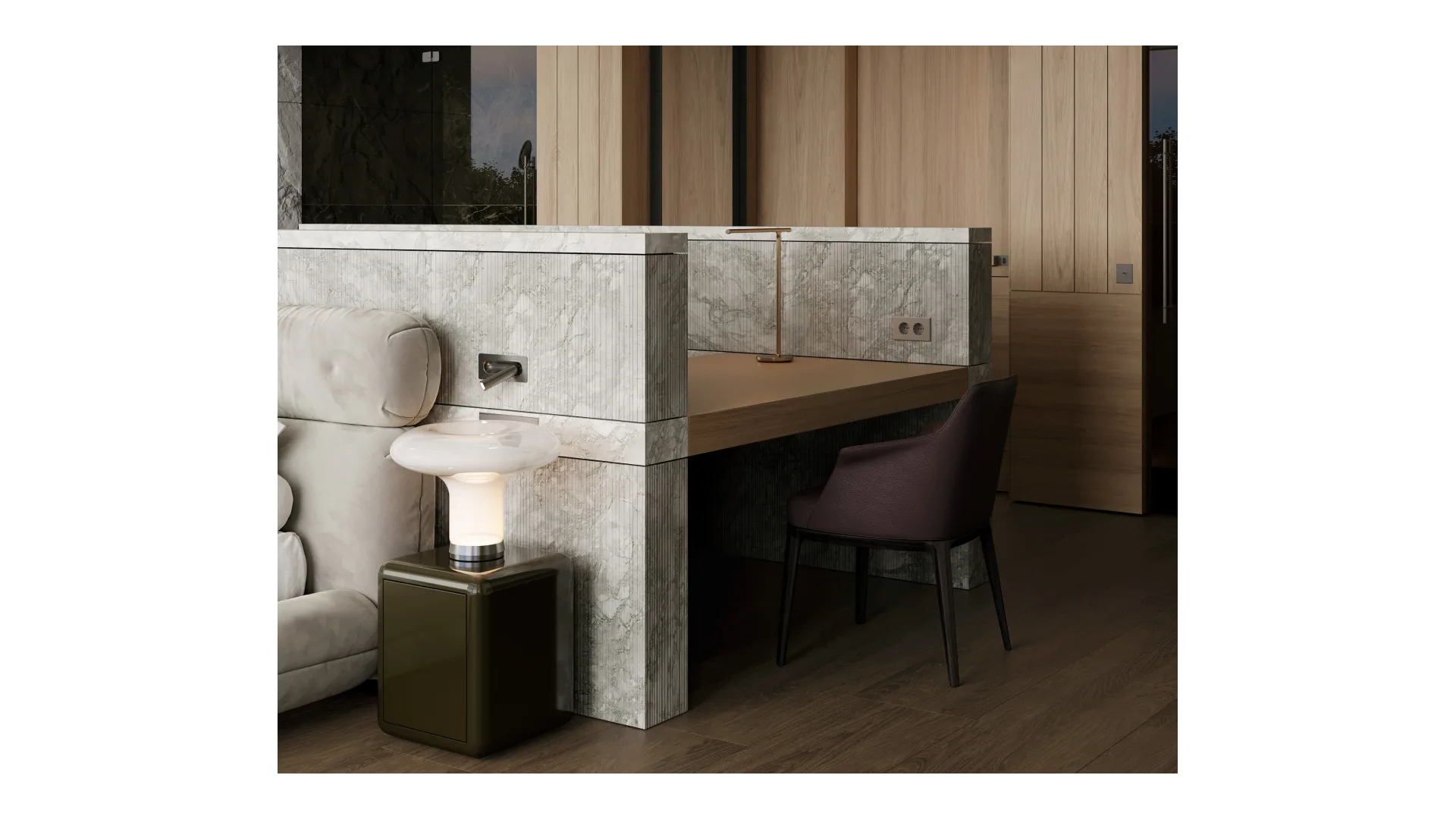 Villa Aura: интерьеры мастер-блока и SPA-зоны — фото №5, проект от компании «Капитально»